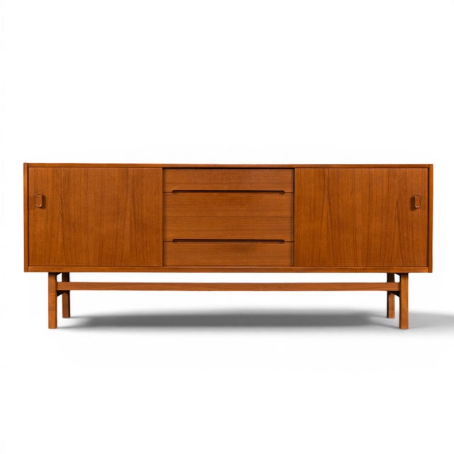 Nils Jonsson Teak Credenza by Nils Jonsson for Troeds Bjärnum Sweden 1960s For Sale - Image 4 of 12