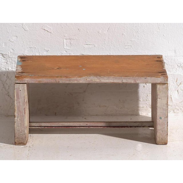 1920s Brown Low Stool, 1920s For Sale - Image 5 of 7