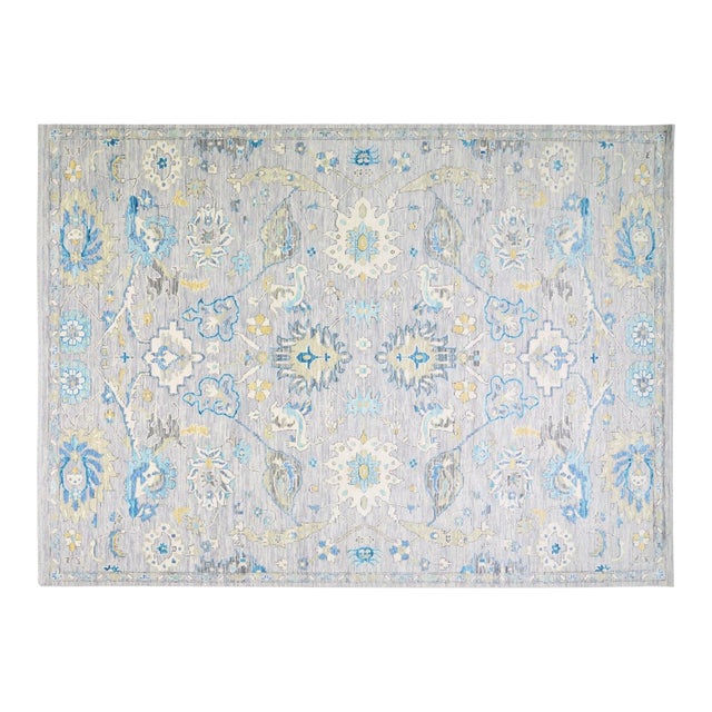 New Indian Professional Hand Knotted Wool Rug, 10'2x14 For Sale