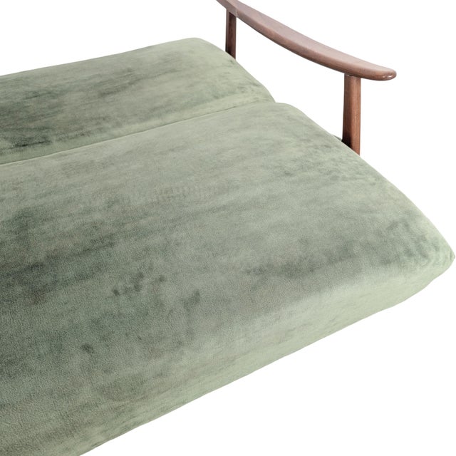 Mid-Century Modern Three-Seater Sofa in Teak For Sale - Image 10 of 12