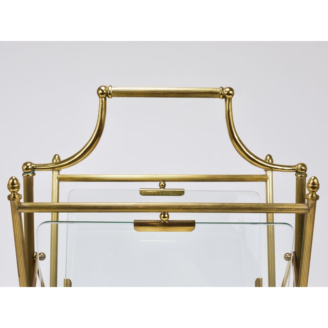 Neoclassical Magazine Rack from Maison Jansen, France, 1950s For Sale - Image 8 of 18