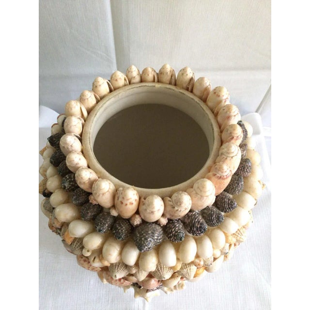 1970s Handmade Shell Art Vase For Sale - Image 9 of 10