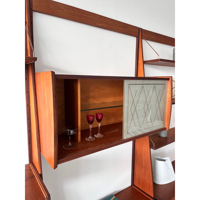 Mid-Century Modern Vintage Norwegian Modular Bookcase, 1960s For Sale - Image 3 of 11