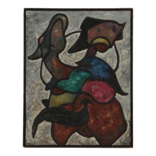 1956 "Desert Rider" Mixed Media Composition by Charles Melohs For Sale