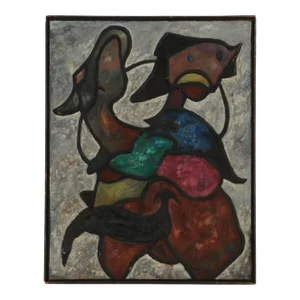 1956 "Desert Rider" Mixed Media Composition by Charles Melohs