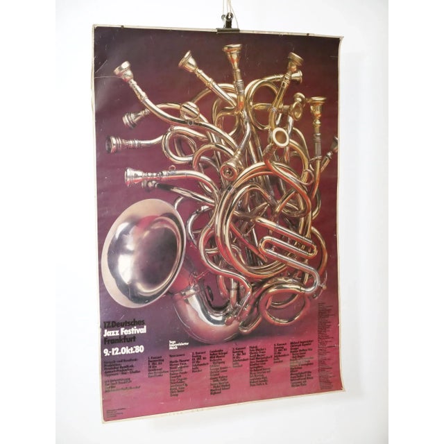 Gunther Kieser, Jazz Festival Frankfurt Original Posters, 1980s, Paper, Set of 2 For Sale - Image 4 of 6