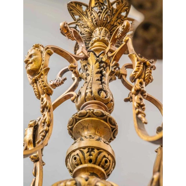 Antique Chandelier with Fifteen Bulbs For Sale - Image 15 of 18