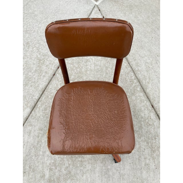 Early 20th Century Gunlocke Style Swivel-Tilt Desk Chair From B. L. Marble Chair Co. For Sale - Image 9 of 13