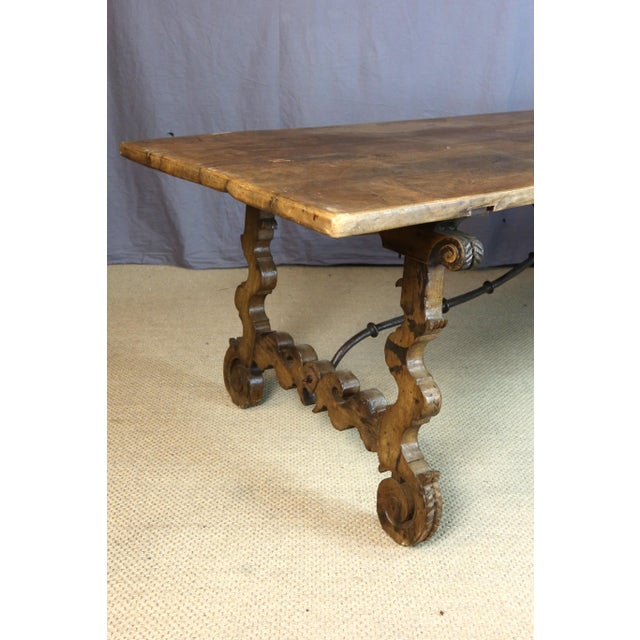 Spanish Dining Table in Walnut For Sale - Image 5 of 11