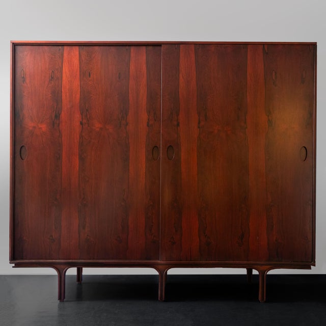 Gianfranco Frattini Wardrobe for Bernini, 1961 by Gianfranco Frattini, 1960s, in Restored conditions. Designed 1960 to...