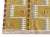 Handwoven Cotton Area Rug Natural Vegetable Dyed Mustard Beige Cream & Red Marianne Geometric Dhurrie - 6'x9' For Sale - Image 10 of 11