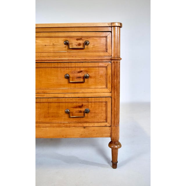 19th Century French Directoire Commode in Yew Wood, Neoclassical Style For Sale In Philadelphia - Image 6 of 16