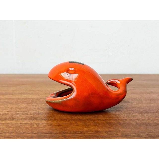 Ceramic Whale Figurine Ashtray from Ceramica D'Arte, Salerno, Italy, 1970s For Sale - Image 18 of 18