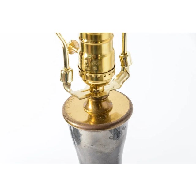 Ceramic French Iconic Pottery Lamp by Jean Marais, (Jean Marais 1913-1998) France For Sale - Image 7 of 12