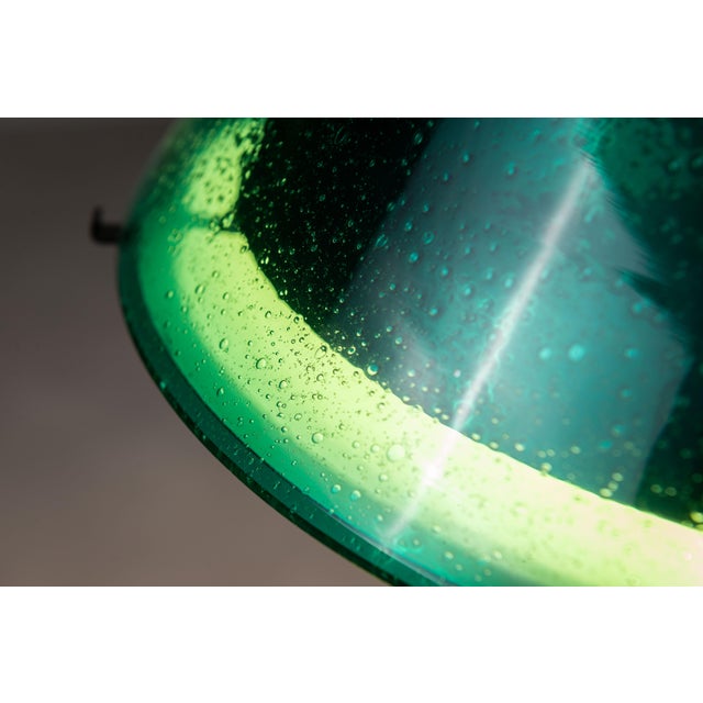 1960s Najade Pendantin Green Bubble Glass by Jonas Hidle, 1960s For Sale - Image 5 of 11