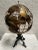 Metal Mid-Century Modern Brass and Iron Hand Made Globe For Sale - Image 7 of 12