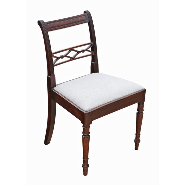 Antique Georgian Mahogany Dining Chairs, 1800s, Set of 6 For Sale - Image 3 of 7