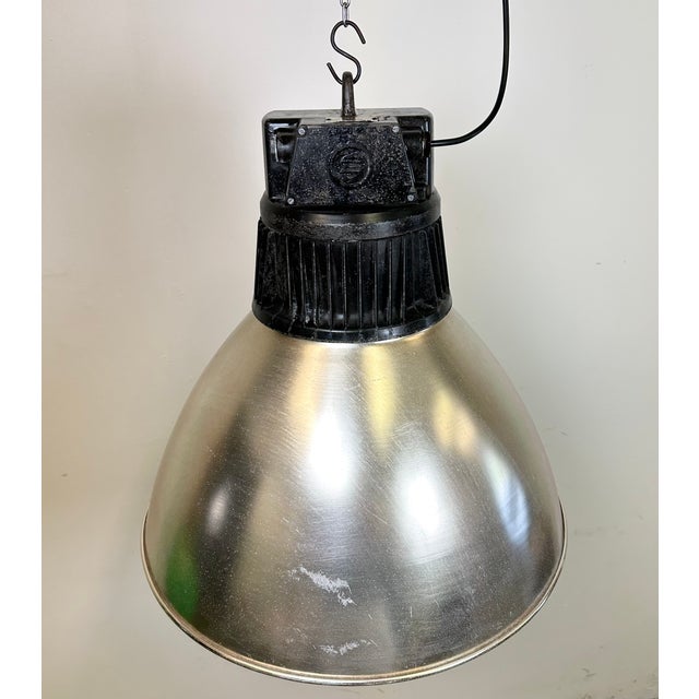 Metal Large Industrial Aluminium Pendant Light from Elektrosvit, 1960s For Sale - Image 7 of 18