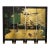 35"t Vintage Oriental Asian Gold Chinioiserie Coromandel 4 Four Panel Screen For Sale