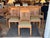 Ethan Allen Arts & Crafts Style Cherry Dining Table With Eight Slat-Back Chairs For Sale - Image 10 of 17