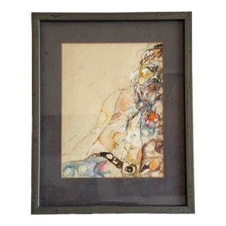 Vintage Expressionist Painting, Signed by Artist For Sale