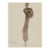 Vintage French Fashion Art Print – Neutral Brown Fashion Illustration, 30" X 40" For Sale