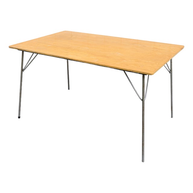 1940s Early Charles & Ray Eames DTM-1 Folding Dining Table for Herman Miller For Sale