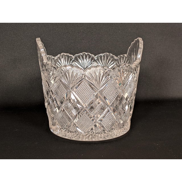Antique Cut Glass Ice Bucket American Brilliant Chairish