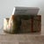 A vintage onyx card holder, 1960s. Most likely from Italy, Mexico, or Pakistan. Tones of pistachio, rust, and toffee. 4” W...