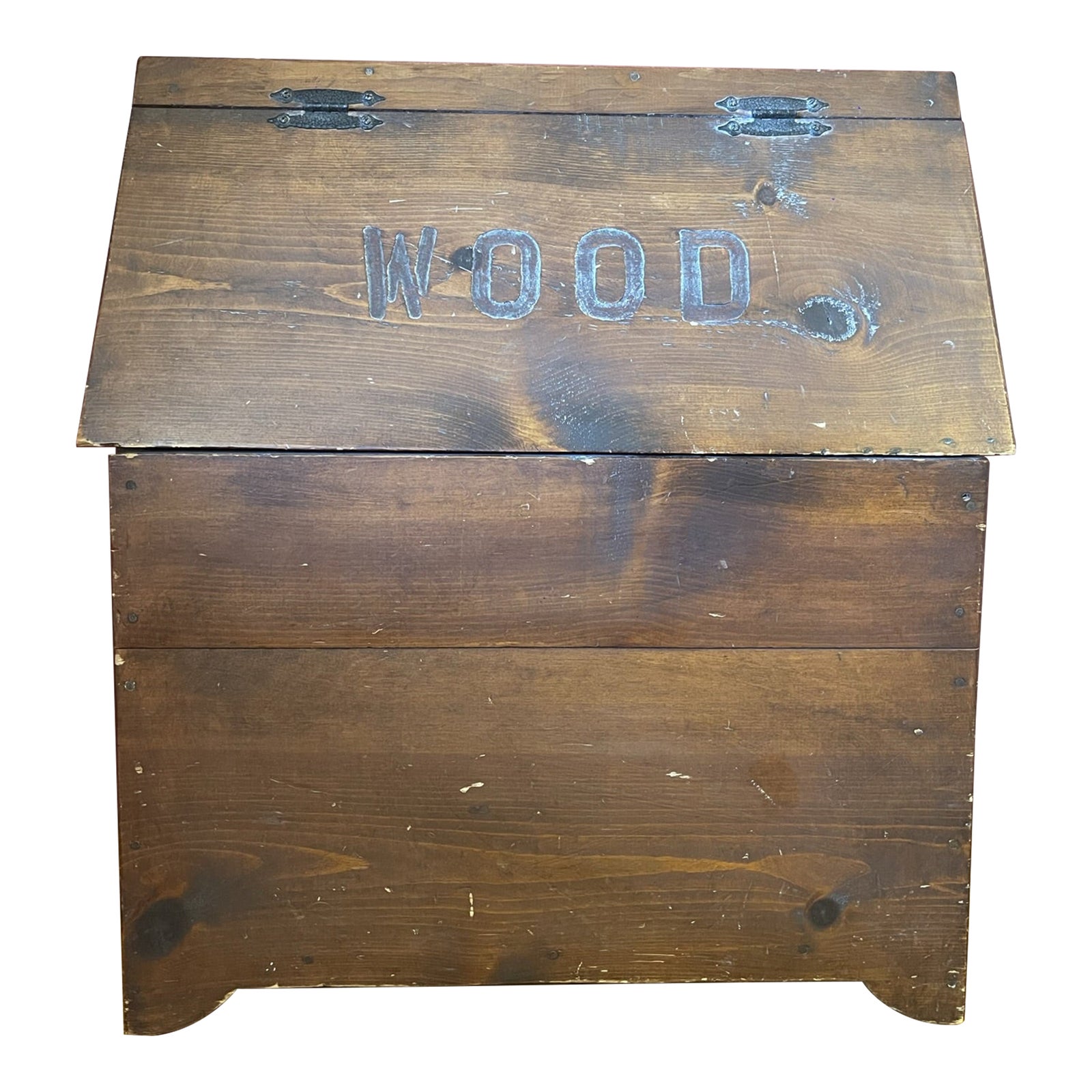 Vintage Firewood Storage Box Chairish