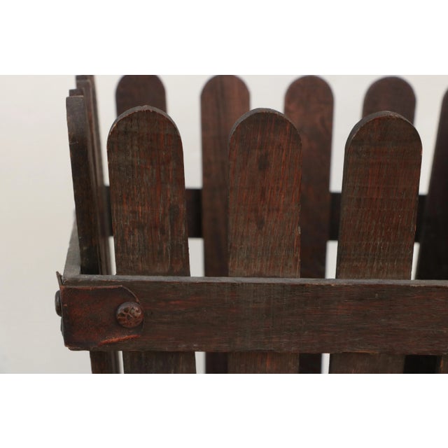 Stickley Brothers Arts & Crafts Mission Style Wood Slat Wastebasket For Sale - Image 4 of 8