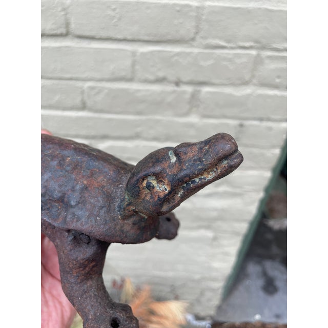 Rare antique cast-iron alligator apothecary cork-press! This tool was used to make different sizes of corks for the...