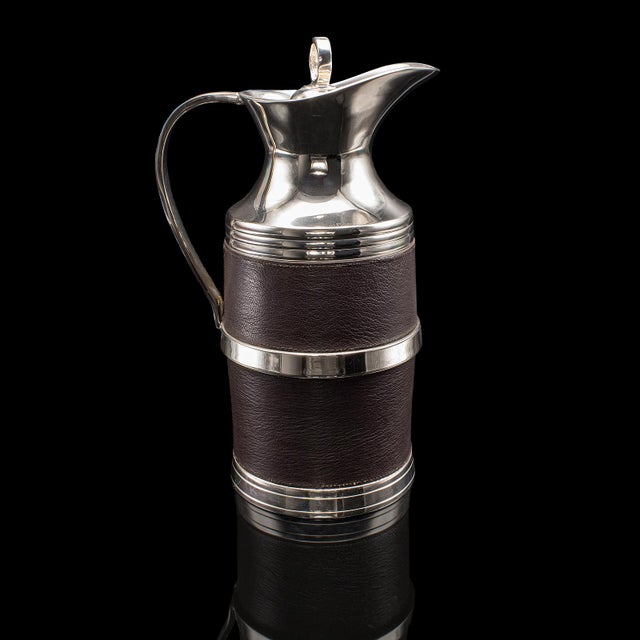 Vintage Polo Club Vacuum Flask, English, Leather, Cooling Jug, Warming Pitcher For Sale - Image 4 of 12
