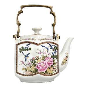 Tea Pot Birds & Flowers