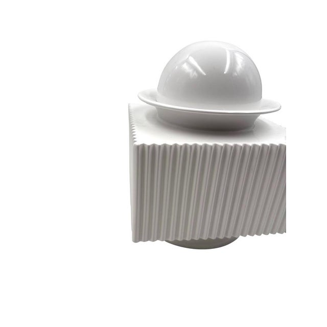 Postmodern White Ceramic Vase by Sergio Asti for Cedit, Italy, 1970s For Sale - Image 17 of 18