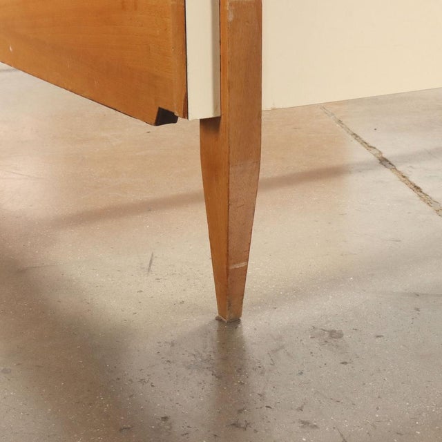 Wood Bed Frame in Laminate & Mahagony, 1960s For Sale - Image 7 of 10