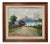 Joana, Landscape with House and Lake, Oil on Canvas, Framed For Sale