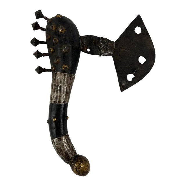 Early 20th Century Bamun Knife Axe Cameroon For Sale