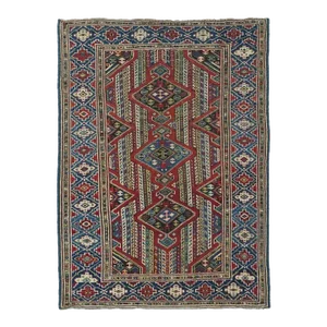 Antique Kuba Rug 3'3'' x 4'6''