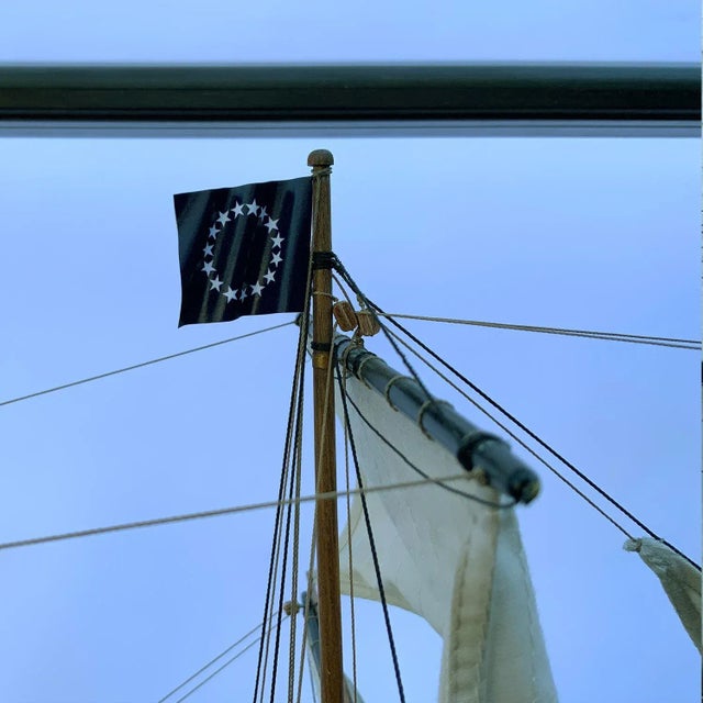 Red Museum Quality Model of American Steam Yacht Harvard For Sale - Image 8 of 12