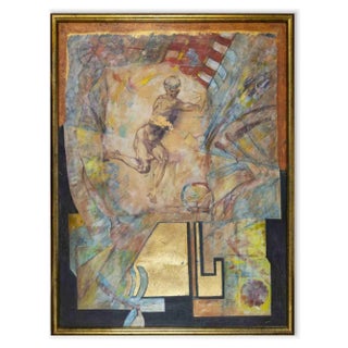 Unknown, The Vortex of Confusion, Oil Painting, 1970s For Sale