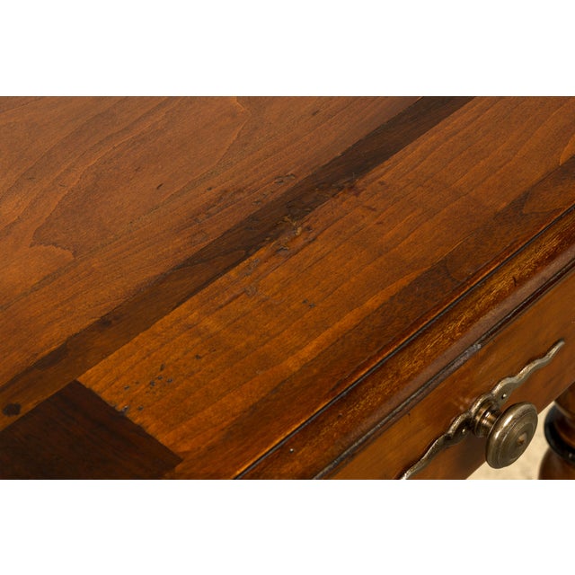 Late 19th Century French Louis XIV Style Walnut Writing Table With Three Drawers For Sale - Image 16 of 18