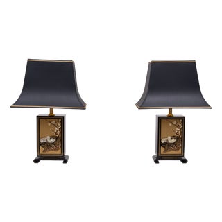 French Table Lamps from Maison Le Dauphin Pagoda, 1970s, Set of 2 For Sale