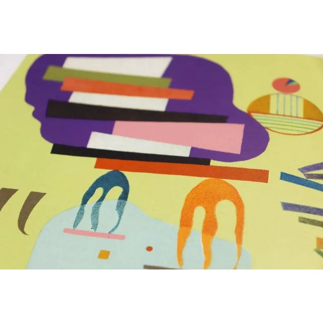 Wassily Kandinsky Lithograph 1969 Limited Edition Sign W/Frame Included Active For Sale - Image 4 of 5
