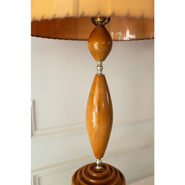 Mid-Century Modern 1960's Mid Century Modern Wood Table Lamps - Pair, Myrtlewood For Sale - Image 3 of 9