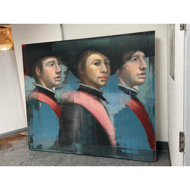 Design Plus Gallery presents a Philip M Buller “Red Sash 2” Oil on Linen. Signed on the back, dated 2006, and numbered...