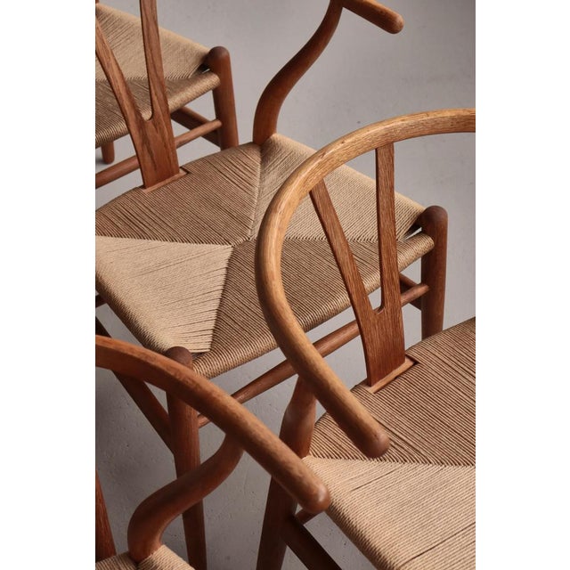 Wishbone Chairs by Hans J. Wegner for Carl Hansen & Sons, 1960s, Set of 6 For Sale - Image 4 of 18