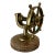 Vintage English Brass Ship's Wheel Nutcracker For Sale