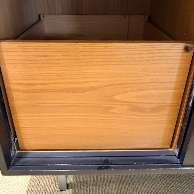 Black Vintage Florence Knoll Credenza For Sale - Image 8 of 14