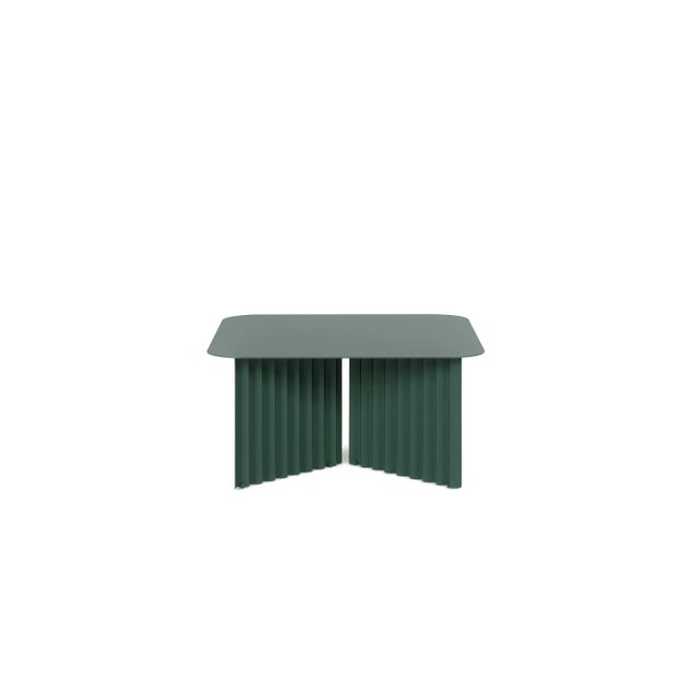 Transitional RS Barcelona Plec Medium Steel Table, Green For Sale - Image 3 of 3